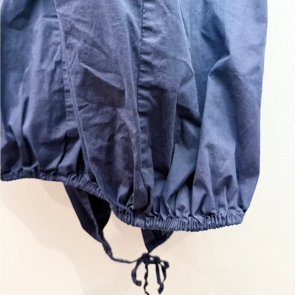 Free People Carmen Tee Navy Blue Midi Dress Open Back Size Medium - Picture 5 of 9